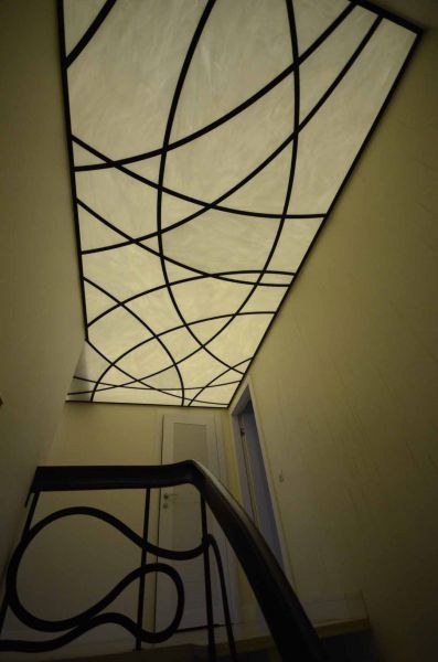 Skylight over stairs