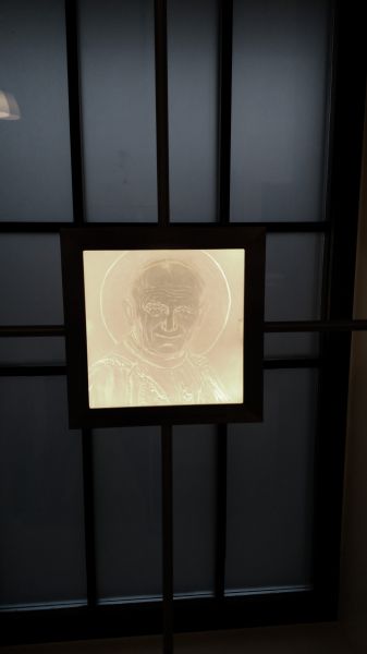 Kryształowa ikona św.Jana Pawła II